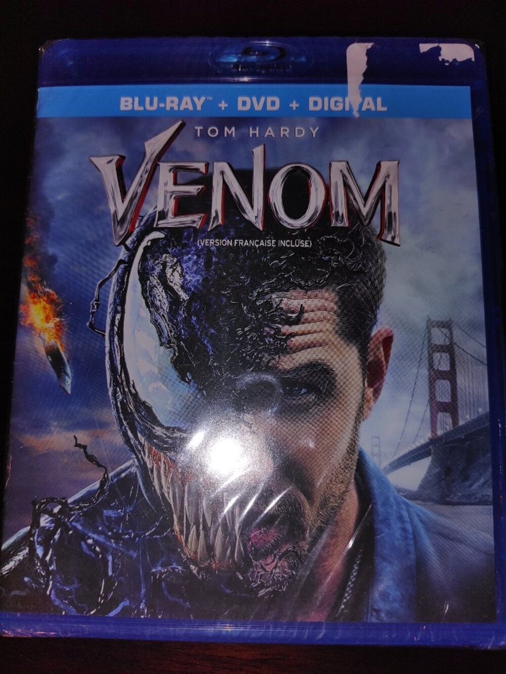 BRAND NEW SEALED VENOM BLU RAY + DVD 2018 PG-13 REGION: A